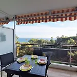 Splendid Sea View 4 People Pool Wifi Air Conditioning Parking Apartament Vallauris